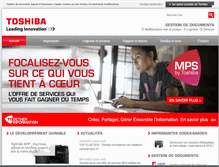 Tablet Screenshot of impression.toshiba.fr